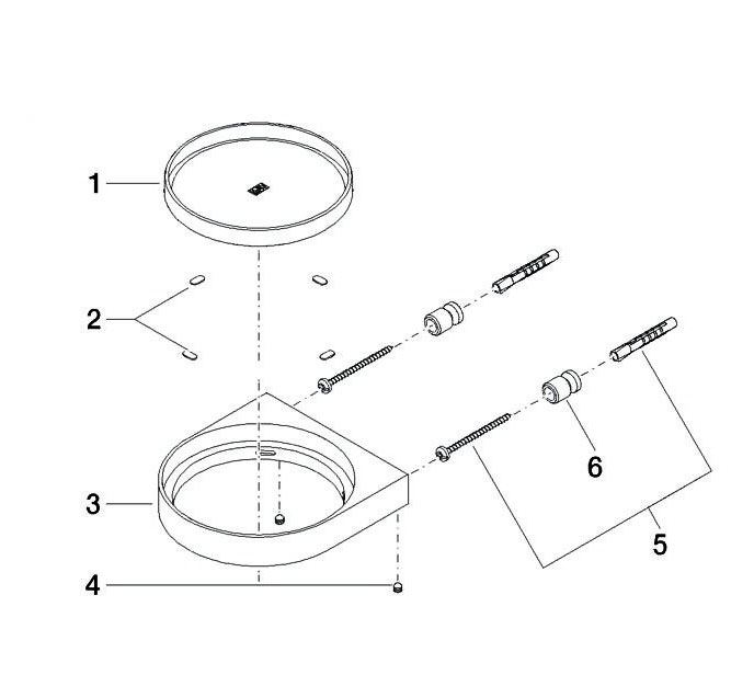 Dornbracht Imo zeepschaal wandmodel chroom