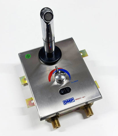 DMP Speedy Mix Teramo vandaalbestendige infrarood wandkraan voor warm en koud water