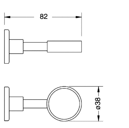 Vola T4-40 zeephouderring RVS