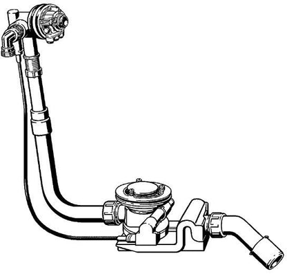 Viega Rotaplex trio vulcombinatie inbouwdeel voor afvoer 90mm standaard 491383