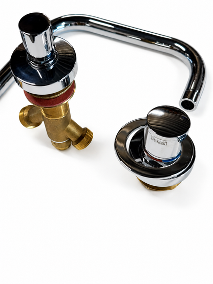 Ponsi Saturno 4-gats Italiaans design badrandmengkraan, Chroom (outlet artikel)