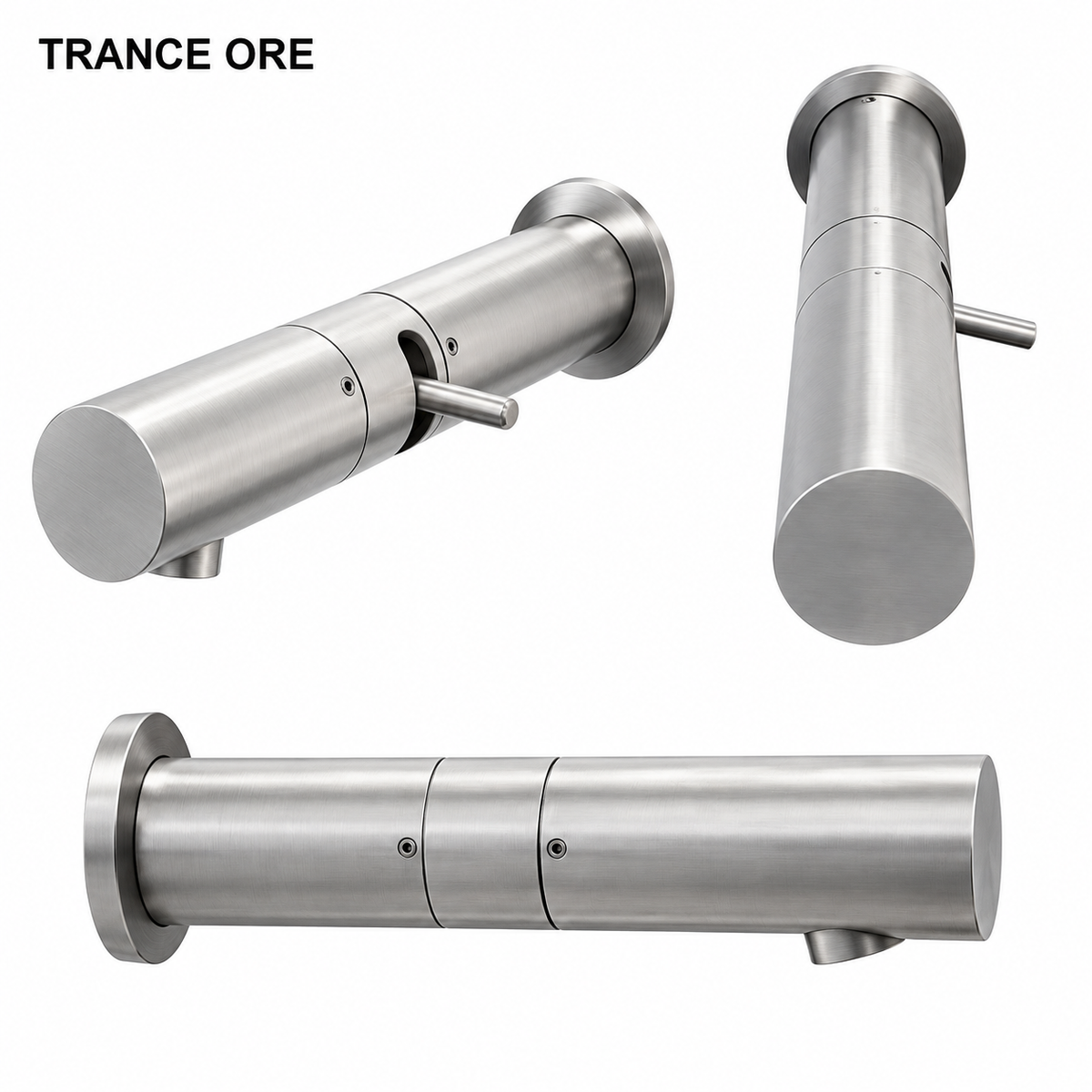 Best Design Ore Trance Inbouw Wastafelmengkraan Wandmodel – Industrieel Design – RVS