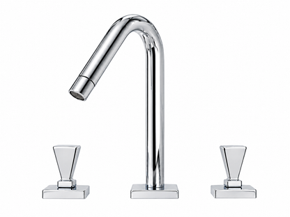 Ponsi Vega 3 gats Italiaans Design Wastafelmengkraan, Chroom