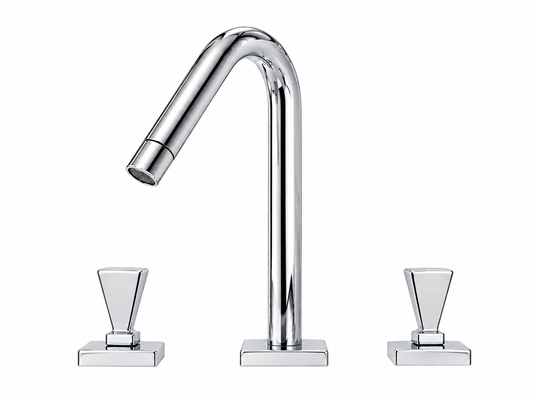 Ponsi Vega 3 gats Italiaans Design Wastafelmengkraan, Chroom