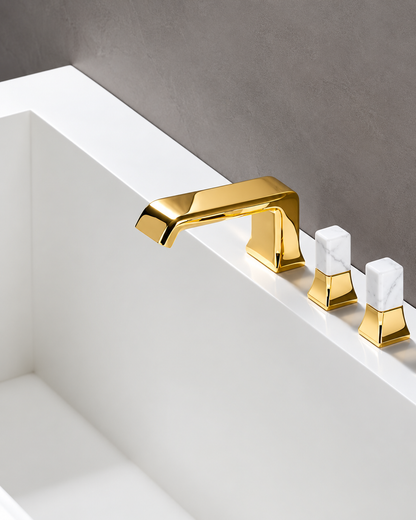 Cristina Italy Regular 3 gats prachtige italiaans design wastafelmengkraan (rose goud)