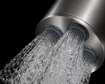 Gessi Spotwater 316 inbouw doucheset met Multispray functie hoofddouche zonder omstel, Geborsteld RVS