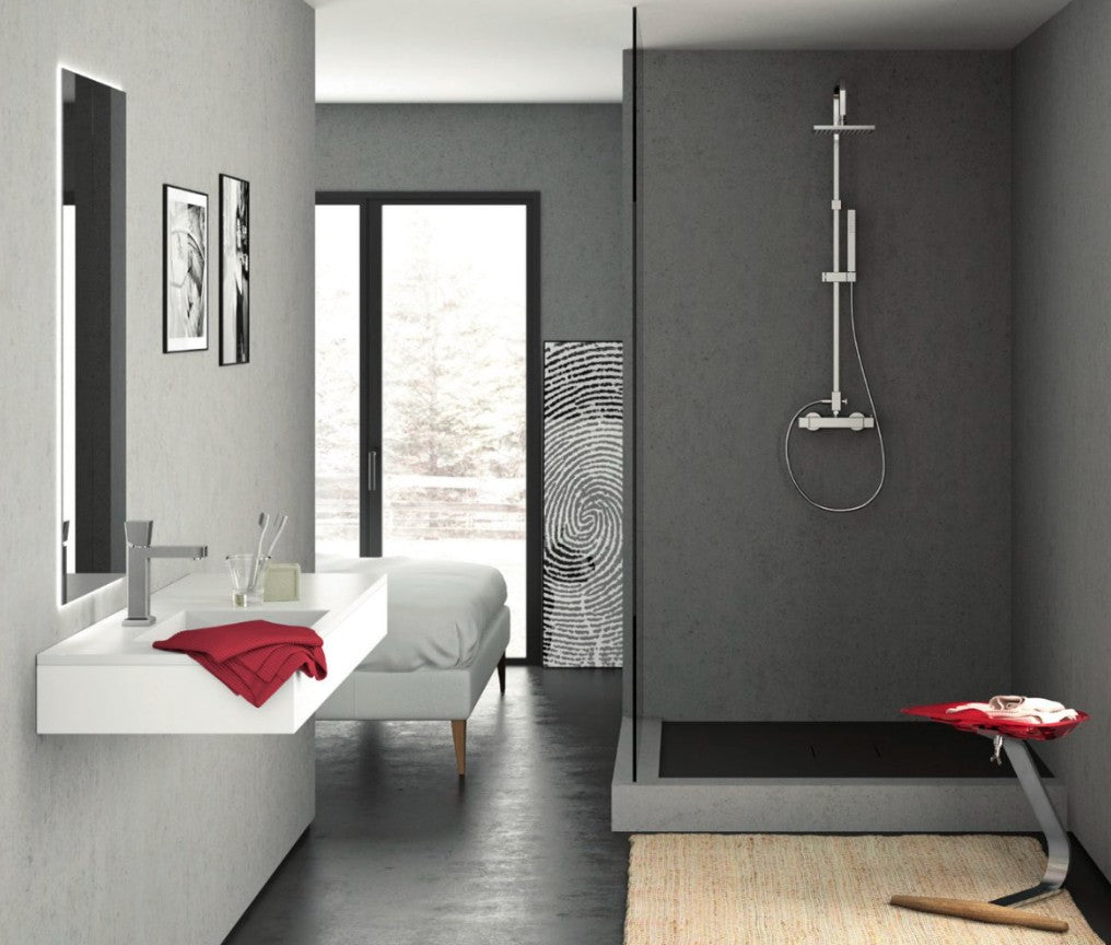 Mamoli Stylos design wastafelmengkraan chroom