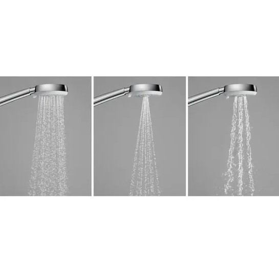 Hansgrohe ShowerSelect Highflow thermostaat met stopkraan voor 1 functie compleet set chroom