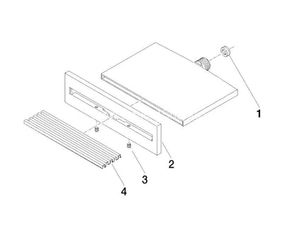 Dornbracht MEM WATER SHEET Watervaluitloop voor wandmontage platina mat