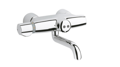 Grohe Europlus E wandkraan 6 V infrarood, Chroom