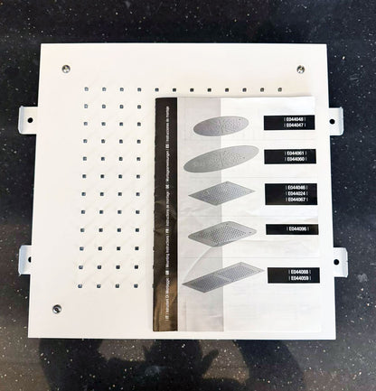 Hotbath Mate M110 plafond inbouw hoofddouche vierkant 38x38 cm, mat wit