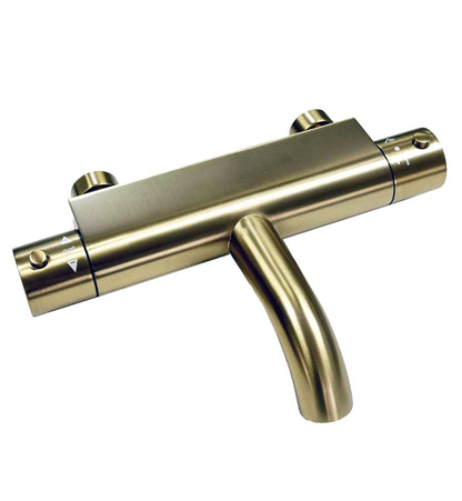 Lavigo Sky badthermostaat geborsteld safe touch goud mat PVD