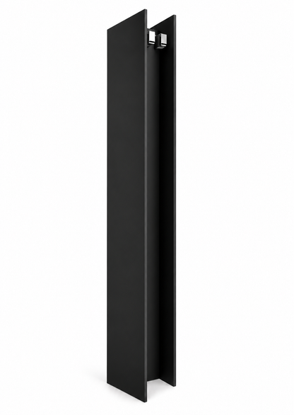 Antrax T2V designradiator verticaal 200,6x23 cm mat zwart