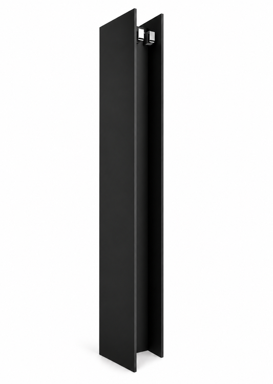 Antrax T2V designradiator verticaal 200,6x23 cm mat zwart