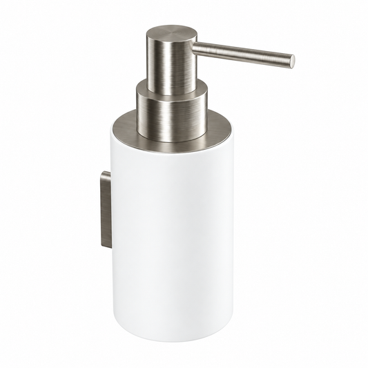 Treemme Tag zeep lotion dispenser wandmontage mat nikkel
