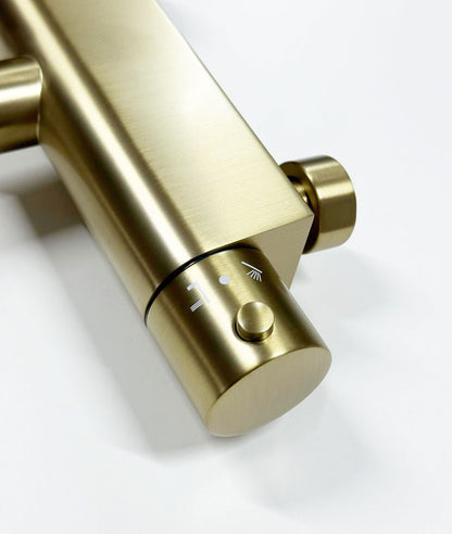 Lavigo Sky badthermostaat geborsteld safe touch goud mat PVD