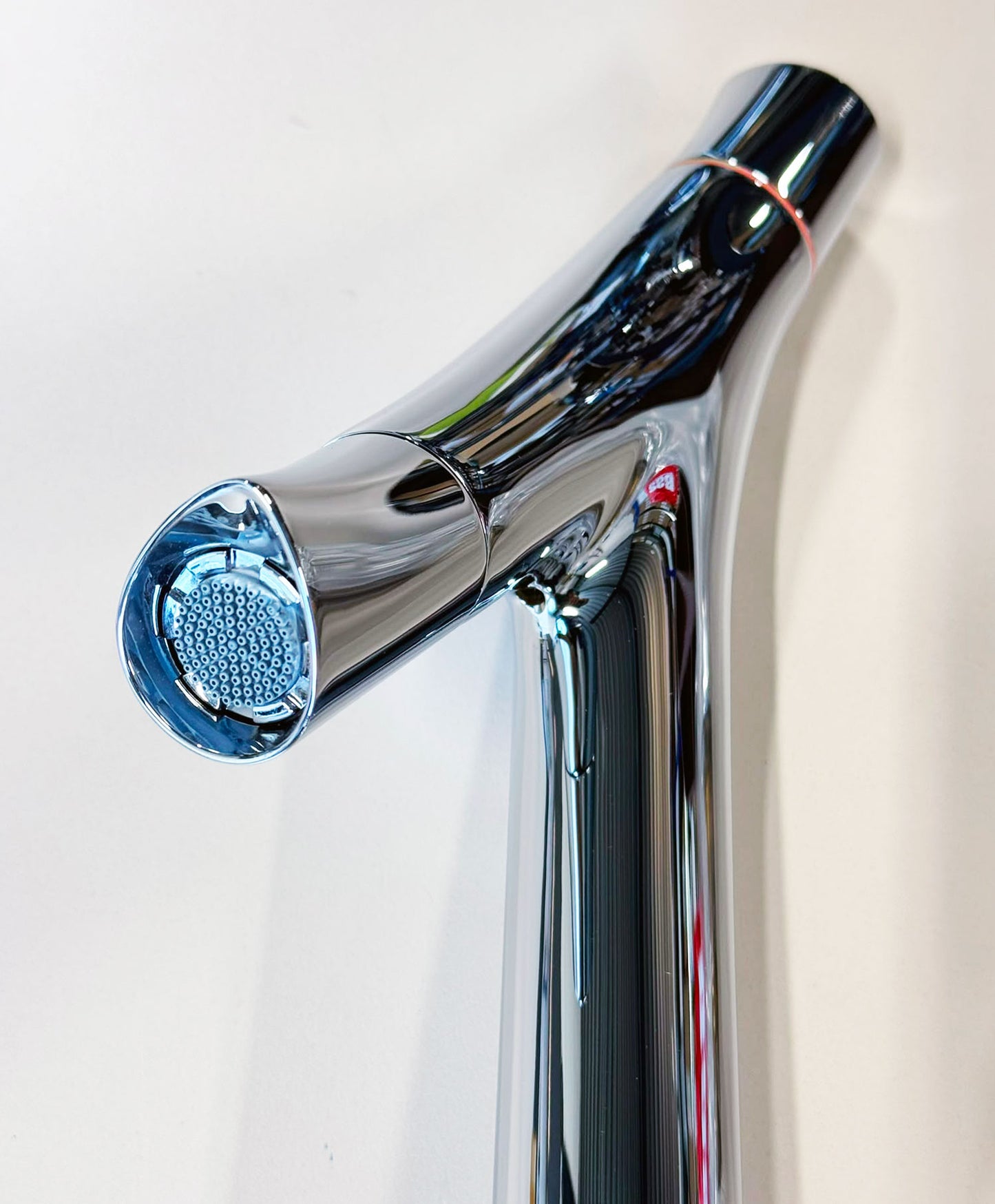 Hansgrohe AXOR Starck Organic 2-greeps-wastafelkraan 240 met verhoogd kraanhuis met EcoSmart, chroom