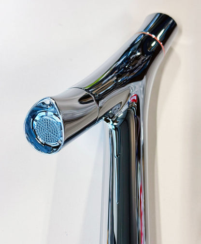 Hansgrohe AXOR Starck Organic 2-greeps-wastafelkraan 240 met verhoogd kraanhuis met EcoSmart, chroom
