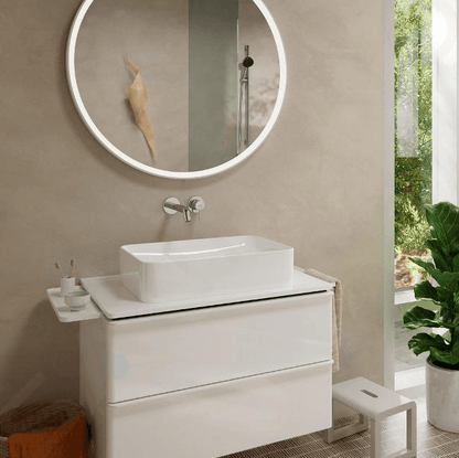 Hansgrohe Tecturis S EcoSmart 2-gats inbouw wastafelkraan met afvoerplug, chroom