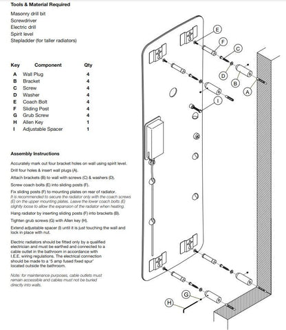 Runtal / Zehnder Folio Glass design elektrische verwarming glasoppervlakte wit