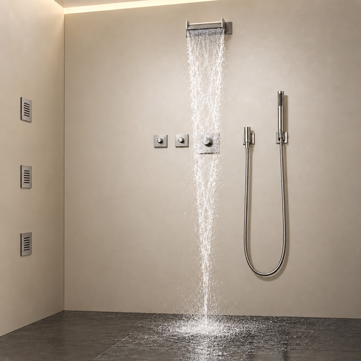 Dornbracht Cascada waterval uitloop voor wandmontage Platina Mat