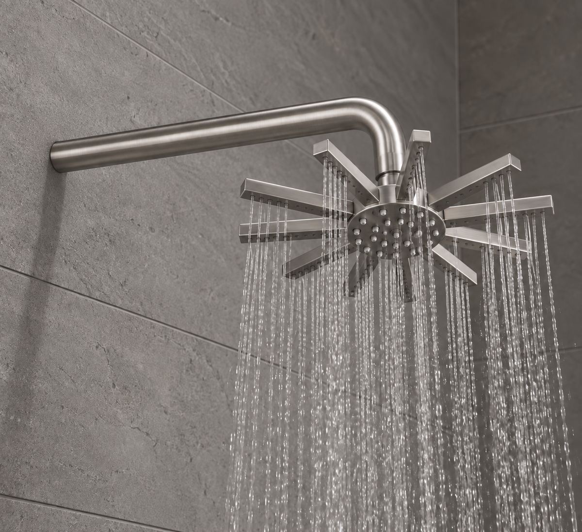 Sento Stanless design hoofddouche met wandarm RVS
