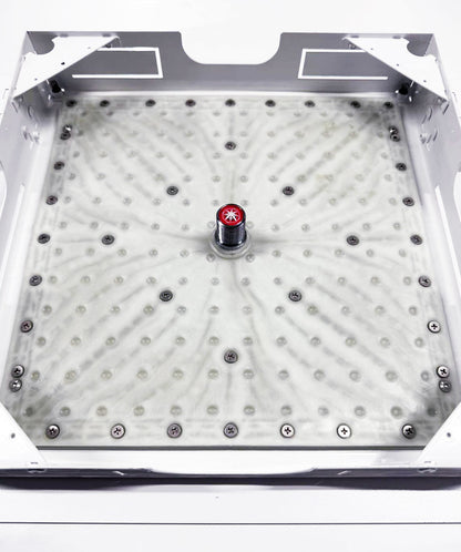 Hotbath Mate M110 plafond inbouw hoofddouche vierkant 38x38 cm, mat wit