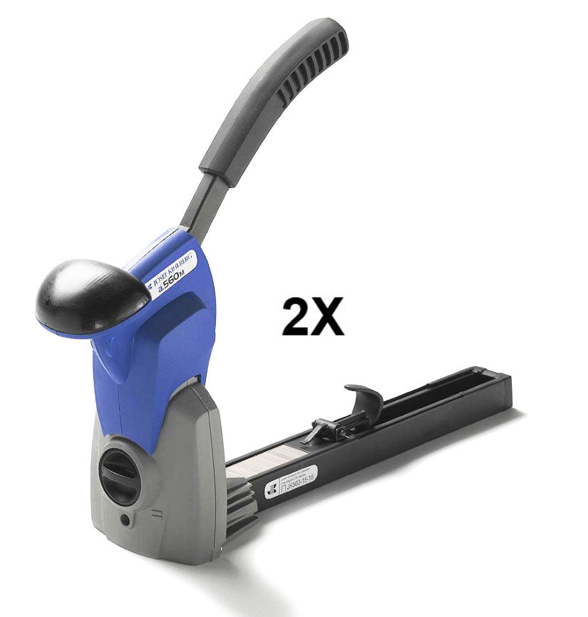 2 x Josef Kihlberg A560M 18 mm en A560 M22M 22 mm handbediende bovenkartonsluiters