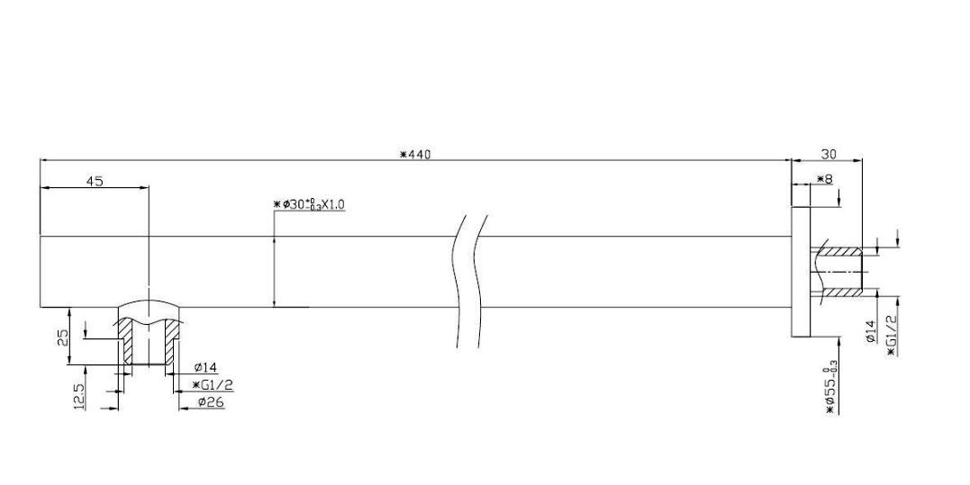 Wiesbaden Caral One-pack luxe inbouw regendoucheset met 300 mm hoofddouche mat zwart