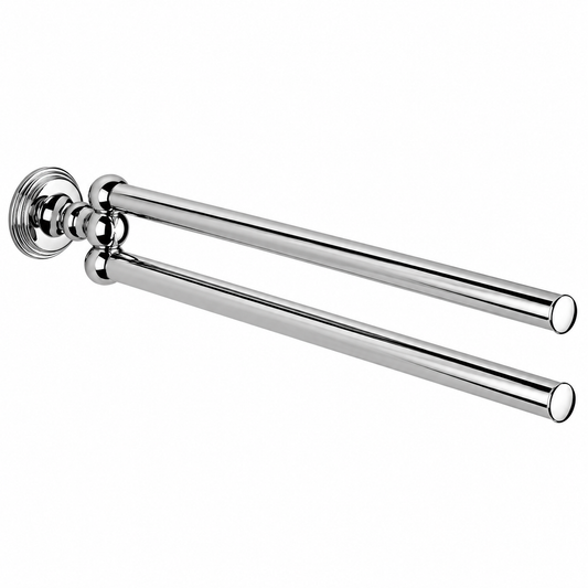 Grohe Sinfonia klassiek handdoekhouder draaibaar voor 2 handdoeken, chroom