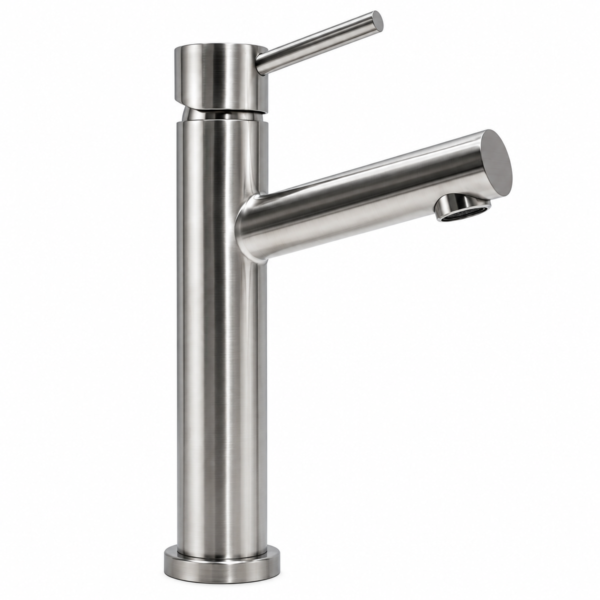 Olympia Luxinox 1-greeps verhoogd wastafelmengkraan met klik waste RVS