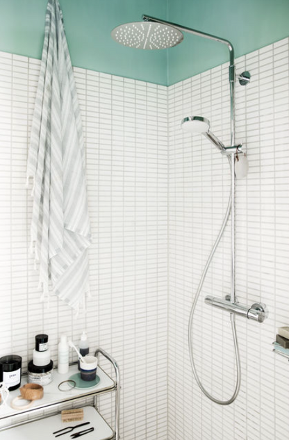 Damixa Silhouet slank design thermostaat opbouw regendoucheset, Chroom