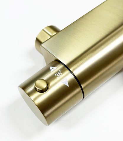 Lavigo Sky badthermostaat geborsteld safe touch goud mat PVD