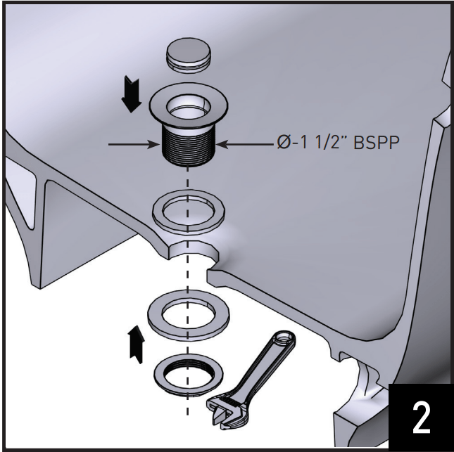 Victoria + Albert K12PC badafvoerplug flip-top chroom 