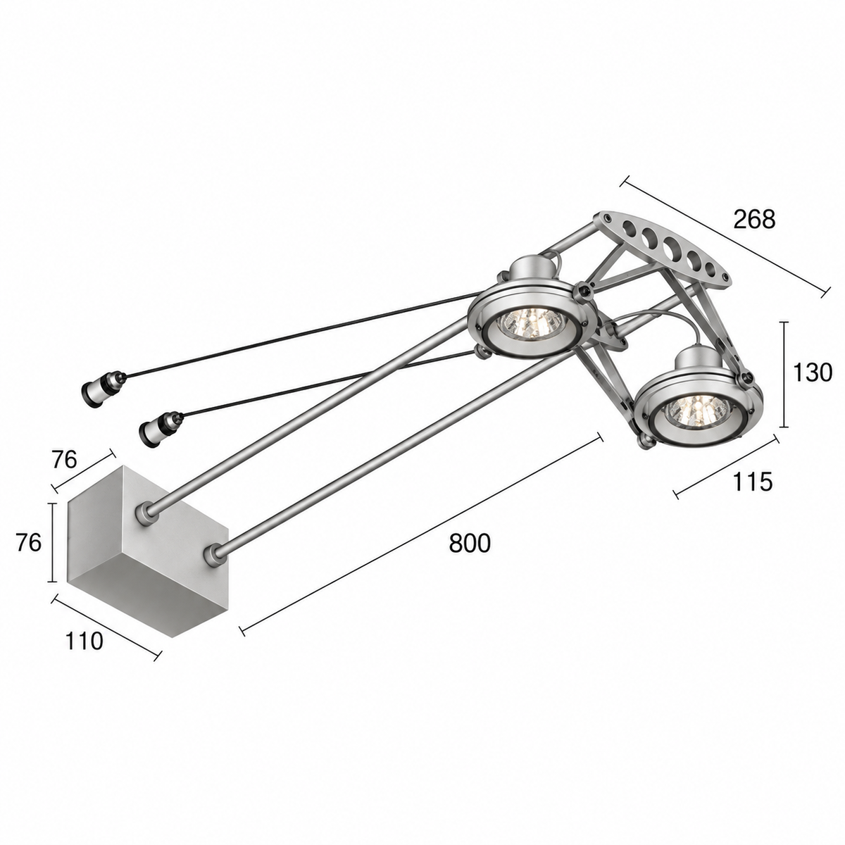 Delta Light Spacelab E T50 plafondlamp GU5.3 Led A