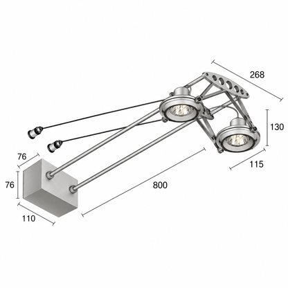 Delta Light Spacelab E T50 plafondlamp GU5.3 Led A