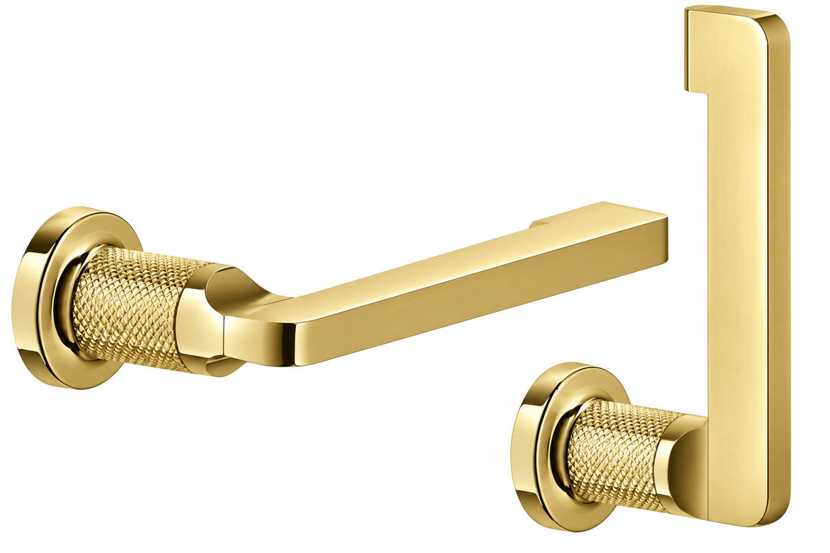 Gessi Inciso toiletrolhouder of reserverolhouder, Goud PVD