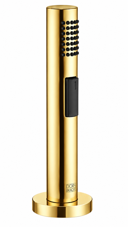 Dornbracht Tara Ultra ééngreeps keukenmengkraan met spoeldouche, geborstelde Durabrass 23Kt gouden afwerking