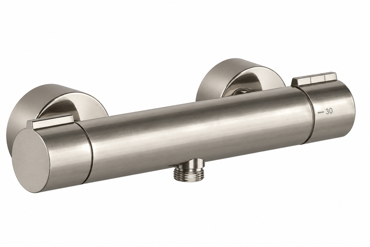 Gessi Via Tortona Emperio design douchethermostaat geborsteld nikkel