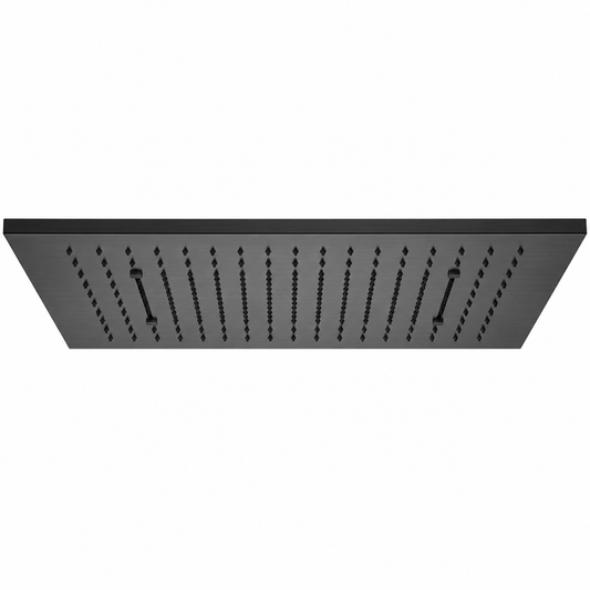 Gessi Afilo Minimali plafondgemonteerde rechthoek inbouw regendouche 305x505 mm, geborsteld metaal zwart PVD