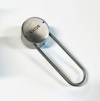 Hansgrohe AXOR Uno ééngreeps inbouw wastafelmengkraan afbouwdeel met beugelgreep – Geborsteld Staal Optic