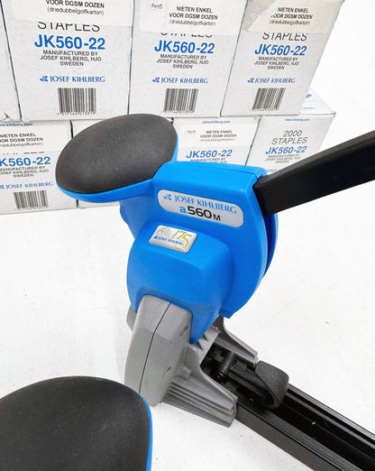 2 x Josef Kihlberg A560M 18 mm en A560 M22M 22 mm handbediende bovenkartonsluiters