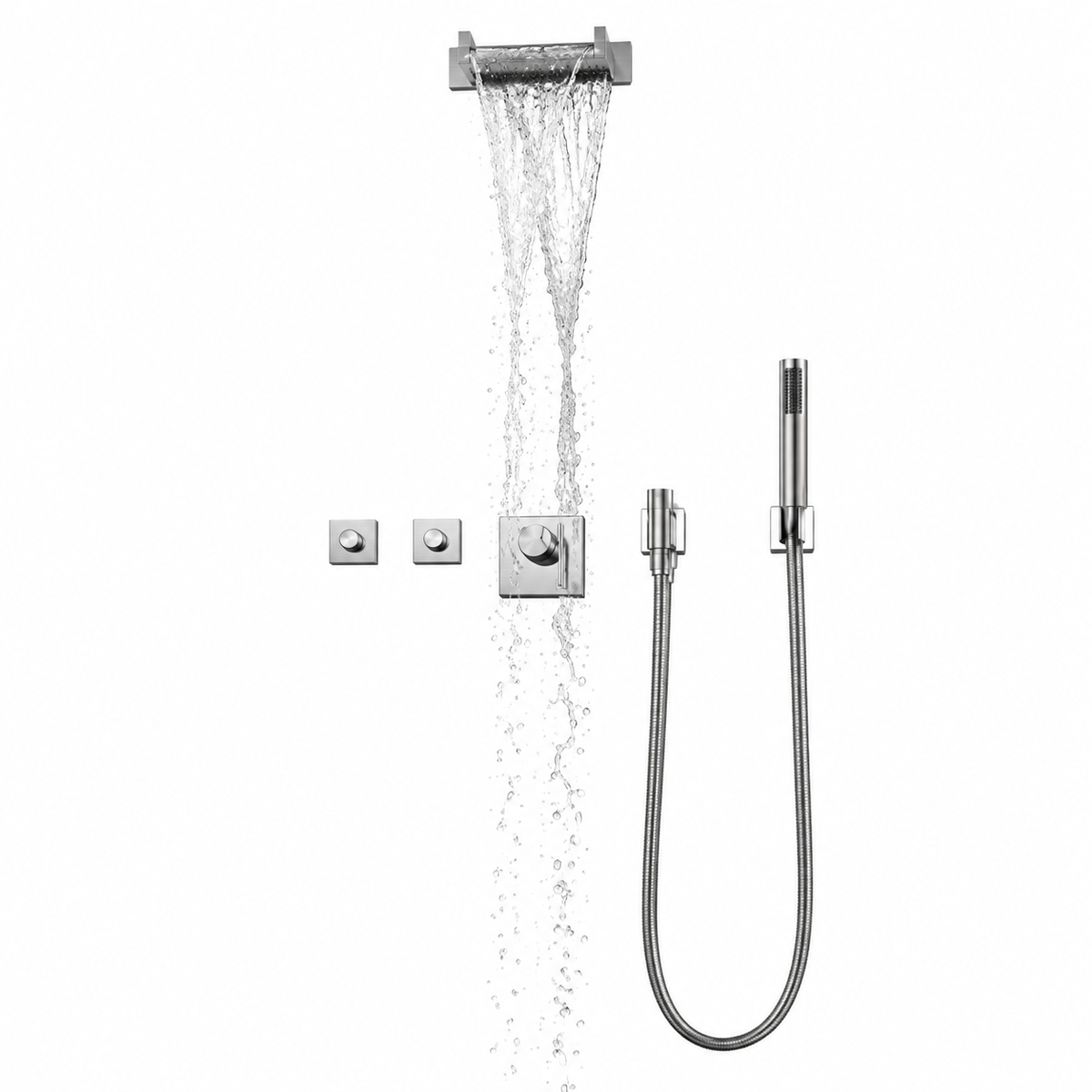 Dornbracht Cascada waterval uitloop voor wandmontage Platina Mat
