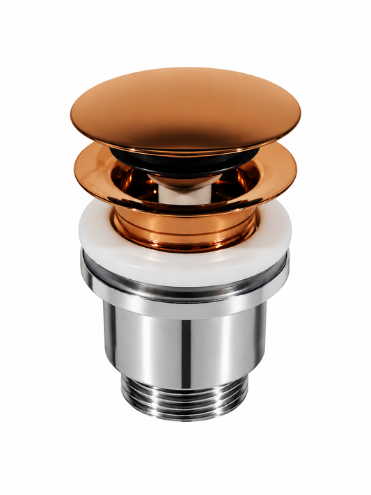 Gessi Inciso Clickwaste 1 1/4 zonder overloop voor wastafel copper PVD