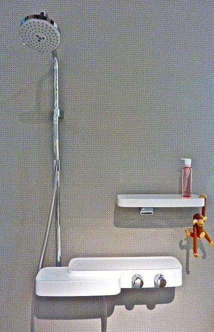 Hansgrohe Axor Bouroullec Showerpipe opbouw doucheset + planchet wit en chroom 