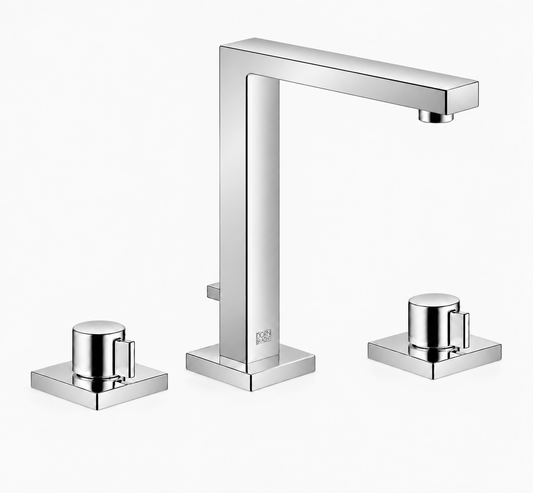 Dornbracht Symetrics 3-gats wastafelkraan 165 mm. met waste chroom