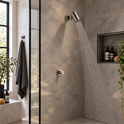 Gessi Spotwater 316 inbouw doucheset met Multispray functie hoofddouche zonder omstel, Geborsteld RVS