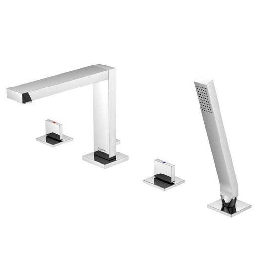 Steinberg vierkant design 4-gats badmengkraan Chroom 