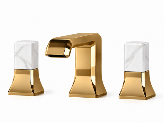 Cristina Italy Regular 3 gats prachtige italiaans design wastafelmengkraan (rose goud)