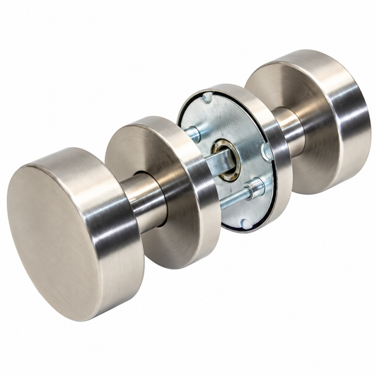 AXA vast rond deurknoppen met een diameter van 54 mm en een dikte van 17 mm (paar)